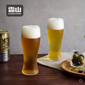 Bicchieri da Birra in Cristallo Trasparente Classici SHIMOYAMA, Bicchieri per Bar e Feste, Senza Piombo, Soffiati a Mano, Bicchieri da Whisky, Tazze da Birra - Product Image 4