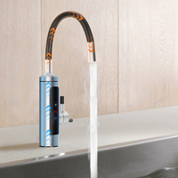 Robinet chauffant électrique de cuisine en acier inoxydable 304, 220V, avec affichage numérique LED, chauffe-eau instantané