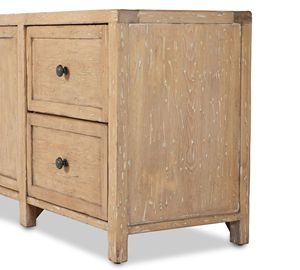 <span class=keywords><strong>Console</strong></span> moderne de luxe en bois <span class=keywords><strong>massif</strong></span> avec quincaillerie en cuivre vieilli, étagère réglable, fermeture magnétique et tiroirs à queue de pie - Product Image 4