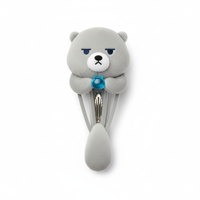 Design unique personnalisé mignon ours Animal enfant adulte doux fille en peluche épingle à cheveux coiffure accessoires de cheveux