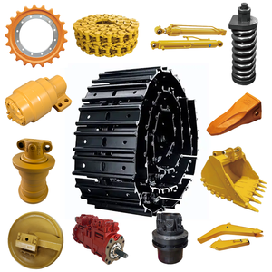 Tiejia เครื่องขุดโซ่แทรคเกอร์ชุดประกอบรองเท้าแทร็ค Pc20 Pc30 Pc120 Pc150 Pc200 Pc220 Pc240 - Product Image 1