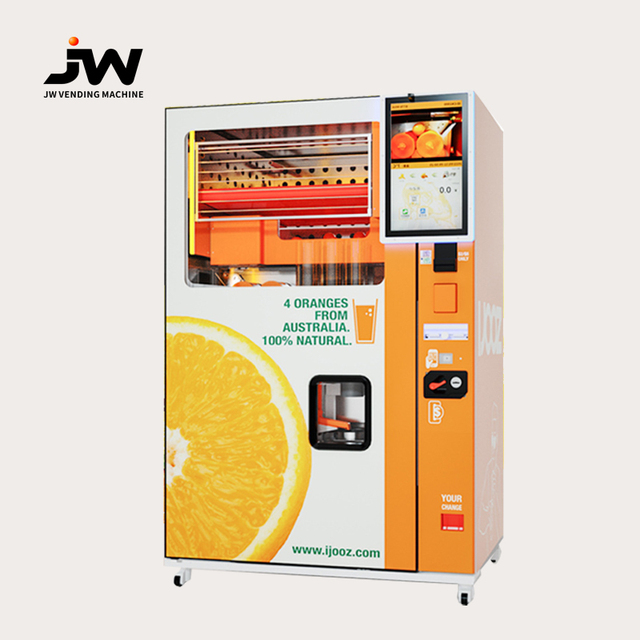24-Hour Orange Fruit Juice Drink Vending Machines All Can Equipped with Credit Card Readers Warranty