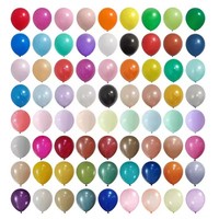 Perlengkapan Grosir Balon Berkualitas Tinggi 200pcs/kantong Balon Latex 5inch Warna Retro Dekorasi Balon Pesta Ulang Tahun