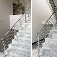 Fabrication professionnelle pas cher prix facile à installer balcon extérieur garde-corps en acier inoxydable Tube garde-corps balustrade aluminium