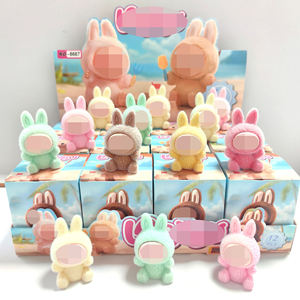 Nuevas figuras de Yoga flocadas de dibujos animados, 12 Uds., caja ciega de alto nivel de apariencia, muñeca Adorable Mini, decoración de escritorio, modelo de moda - Product Image 1