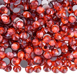 OLeeya Usine Vente en Gros 500 Couleurs Pierres Satin Couleurs Verre Dos Plat 100 Brut Non Hot Fix Strass pour Nail Art Décoration - Product Image 2
