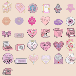 Broches en émail d'animaux de dessin animé personnalisées Lapin Corgi Canard Pingouin Broches Badges de revers La vie est courte, c'est pour ça que je suis là Bijoux Cadeau pour ami - Product Image 2