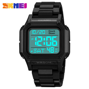 Skmei Digital Watch Men 50M Waterproof TPU Strap Sports Electronic Watch With Countdown Timer And Alarm Function - Product Image 2