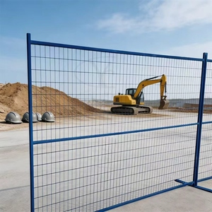 Panneaux de clôture de chantier temporaires à soudure complète YC <span class=keywords><strong>avec</strong></span> <span class=keywords><strong>plaque</strong></span> de base amovible – Clôture de chantier durable et sécurisée - Product Image 4