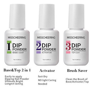 Misscheering Solution pour poudre de trempage pour nail art, Colle d'<span class=keywords><strong>infiltration</strong></span>, Base, Top Coat, Gels, Gel activateur pour <span class=keywords><strong>ongles</strong></span> - Product Image 6