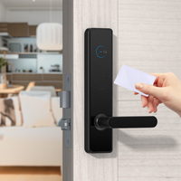 Cerradura Inteligente de Seguridad sin Llave para Puerta, Manija de Palanca, Aleación de Aluminio de Lujo T57, Cerradura RFID para Puerta de Hotel, Puertas de Madera y Acero, Grado A