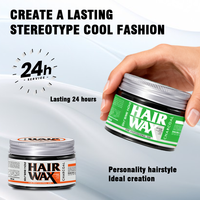 Gel coiffant pour cheveux en pâte mate de 120 ml, marque privée OEM, cire pour cheveux en argile pour hommes
