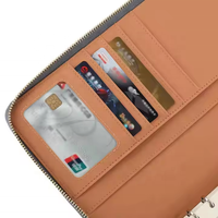 Protège-agenda Hongbo Durable Croco Luxe en cuir végétalien à 6 anneaux A5 avec fermeture éclair pour inserts de journal