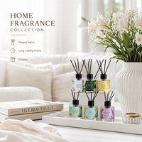 Diffuseur de parfum d'intérieur de luxe de haute qualité à bâtonnets en verre, aux huiles essentielles naturelles, pour une diffusion longue durée