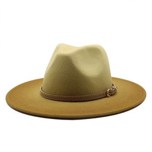 Chapeaux Fedora Ombrés Tendance pour Femme – Printemps, Automne, Hiver – Large Bord Imprimé – Idéal pour Fêtes, Affaires, Décontracté, Extérieur - Product Image 6