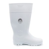 Bottes de sécurité industrielles unisexes MaxiTough en PVC imperméable avec embout en acier, bottes de pluie pour usine