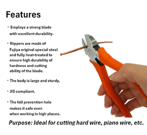 Cable and Wire Cutter 150mm 175mm 200mm | Heavy Duty Nipper | Japanese Professional <b>Hand</b> Tool keywords fujiya - Product Image 3