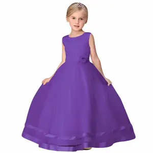 メーカーサプライヤープリンセスドレスフラワーガールドレス子供用ガールズドレス