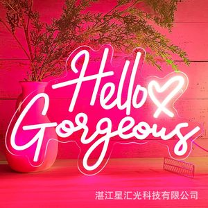 Letrero Luminoso LED de Neón con Forma de Animal de Anime para Ambiente de Habitación, Letrero Publicitario con Forma Luminosa, USB Regulable - Product Image 4