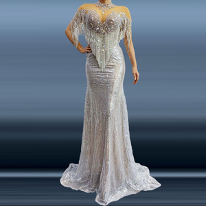 Novance Y1739 abiti <span class=keywords><strong>da</strong></span> fornitore abiti <span class=keywords><strong>da</strong></span> sirena con frange di diamanti lucidi abiti <span class=keywords><strong>da</strong></span> <span class=keywords><strong>cerimonia</strong></span> <span class=keywords><strong>da</strong></span> sera formale abiti <span class=keywords><strong>da</strong></span> donna <span class=keywords><strong>taglie</strong></span> forti - Product Image 1