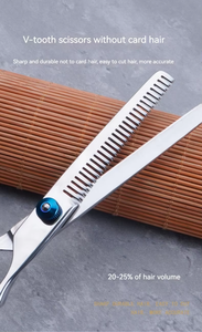 Gunting bulu binatang piaraan 6 dalam 1, Set alat cukur perawatan anjing baja tahan karat untuk anak anjing dan kaki anjing - Product Image 4