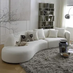 Modern hight quality velvet Corner sofa 1-4 people set living room furniture in small apartment