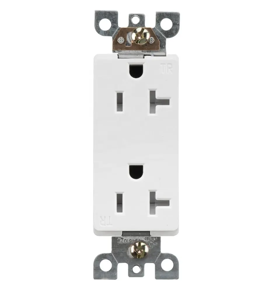 Design Wall Plate Electrical Plugs Panel Mounted Socket Outlet General Purpose Universal New White Box GFCI L14-30 Power Box 20A