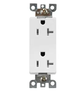 Wall Socket Outlet Design Wall Plate Electrical Plugs Panel Mounted Socket Outlet General Purpose Universal New White Box GFCI L14-30 Power Box 20A