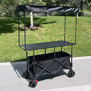 Outdoor Picnic Beach Camping Cart <b>Trolley</b> Garden Trail <b>Foldable</b> - Product Image 5