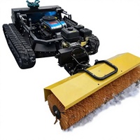 Robot Traktor Mini Zhongyi dengan Pengontrol Jarak Jauh, Mesin Pemotong Rumput, Motor 24V, Garansi 2 Tahun untuk Konstruksi Kota