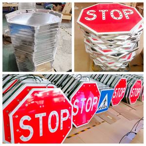 Segnale <span class=keywords><strong>di</strong></span> <span class=keywords><strong>Stop</strong></span> ad Alta Visibilità in Alluminio Alimentato a Energia Solare, Luce LED Lampeggiante Solare <span class=keywords><strong>di</strong></span> Grado Diamante 3M, Segnale <span class=keywords><strong>di</strong></span> Avvertimento per il Traffico - Product Image 3