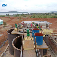 Usine de traitement de concentré d'or au cyanure CIP pour le processus d'extraction minier