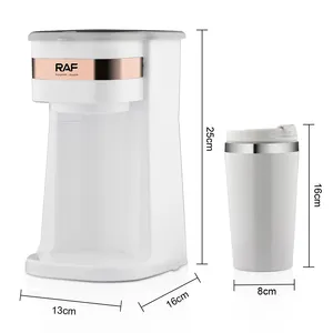 RAF 새로운 디자인 개인 드립 420ML 용량 단일 서빙 자동 종료 700W 커피 메이커