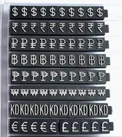 Étiquettes de prix numériques modernes détachables et amovibles pour bijoux, pliables et rotatives, pour devises Yen, Dollar, GBP, Euro, en plastique