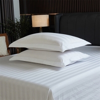 1cm Streifenmuster Hotel-Bettwäsche-Sets Streifenmuster Hotel-Bettbezug Streifenmuster Hotel-Flachbettlaken-Sets mit Kissenbezug