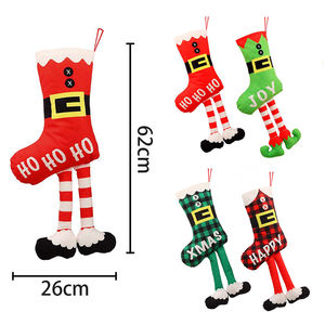 <span class=keywords><strong>Acheter</strong></span> Sublimation personnalisé imprimé longues jambes cheminée intérieur décoration <span class=keywords><strong>de</strong></span> la maison vacances en famille suspendus arbre <span class=keywords><strong>de</strong></span> noël bas - Product Image 3