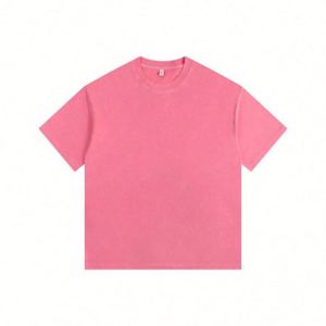 Custom Design 260gsm 100% Cotton Heavyweight Acid Wash T <b>Shirt</b> Men's Tees 2025 Summer Popular DTG Screen Print - Product Image 4