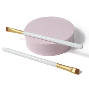 Teinture à lèvres Brosse plate pour <span class=keywords><strong>sourcils</strong></span> Qualité supérieure Manche blanc Ultra fin Cheveux parfaits Coupe parfaite Brosse à maquillage unique Brosse plate pour anticernes - Product Image 5