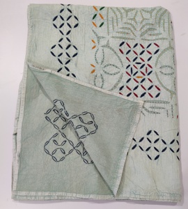 Juego de sábanas de algodón Kantha hechas a mano, juego de mantas, bordado Floral, corte, trabajo, dormitorio, funda de sofá, Textiles para el hogar, colchas, cobertores - Product Image 5