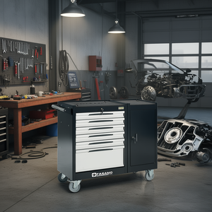 Fasano <b>Tools</b> 6 <b>Drawer</b> Rolling <b>Tool</b> Cabinet With Lock And Door For Auto Repair - Product Image 3