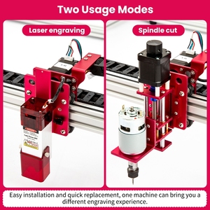 Weiye 4060เครื่องแกะสลักเลเซอร์ CN อเนกประสงค์, เครื่องตัดไม้ด้วยเลเซอร์ขนาด40W/80W ระบบควบคุมมอเตอร์ที่ใช้ NC สตูดิโอ - Product Image 4