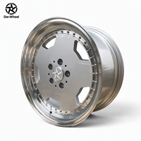 Jante en alliage multi-rayons à déport profond usinée argentée Dw Wheel 17 pouces 5x112 pour Mercedes – Fournisseur OEM ODM en gros