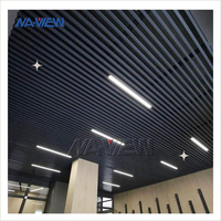 Plafond suspendu décoratif moderne en aluminium courbé, grille de plafond, insonorisé, ignifuge pour les restaurants commerciaux, les hôtels