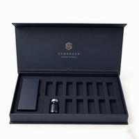 Emballage personnalisé pour peptides avec fermeture magnétique, flacon de 3 ml, boîte en papier avec doublure en éponge pour l'expédition et l'emballage des petites entreprises