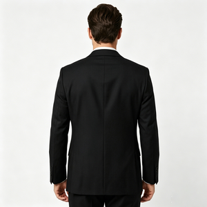 Blazer noir pour homme <span class=keywords><strong>de</strong></span> marque privée, veste <span class=keywords><strong>de</strong></span> costume <span class=keywords><strong>de</strong></span> mariage, veste <span class=keywords><strong>de</strong></span> sport, tenue <span class=keywords><strong>de</strong></span> marié professionnelle, léger, élégant, polyvalent, tendance - Product Image 2
