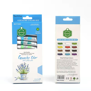 Keep Smiling Wholesale Artist Graffiti <span class=keywords><strong>Gouache</strong></span> Paint Set Peinture <span class=keywords><strong>Gouache</strong></span> à séchage rapide pour la peinture sur papier et toile - Product Image 2