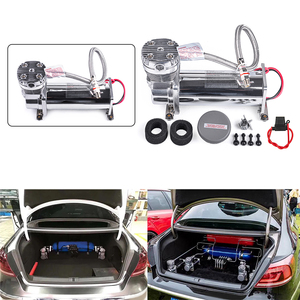 מלאי usa 12v 480c כסף נסיעה אוויר לרכב עם ערכת מדחס 200 לשקע psi 1/4 דלת אוויר נפק מדחס/משאבה - Product Image 2