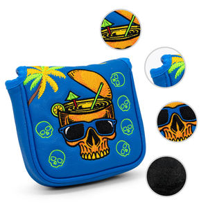 Funda de Alta Calidad para Palos de Golf Bordada, Funda Personalizada para Palos de Golf, Funda para Putter con Diseño de Calavera - Product Image 3