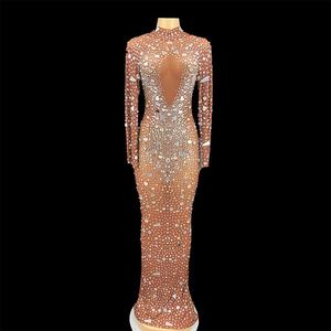 NOVANCE Y B Vêtements de luxe pour femmes, robe de cérémonie avec ouverture à diamants sur le dos, tenue pour la mère de la mariée - Product Image 5