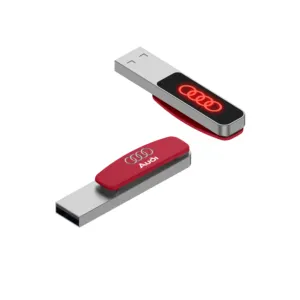 Yeni varış Metal USB Flash sürücü 3.0 2.0 128GB 64GB 32GB özel Logo promosyon hediyeler ile USB bellek çubuğu LED klips kalem sürücü